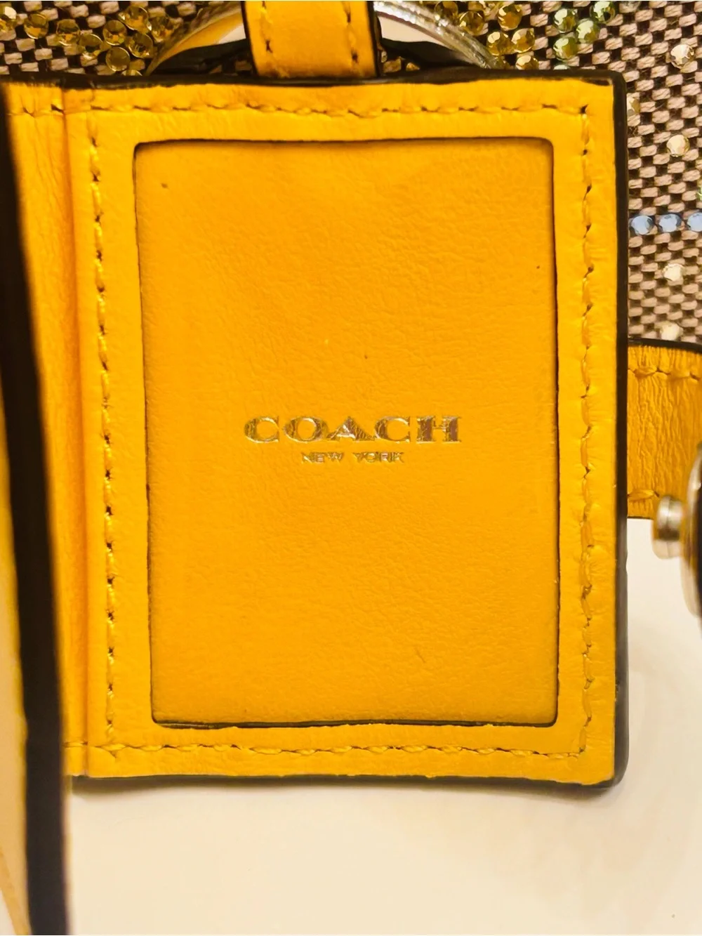 NWOT RARE Coach Picture Frame Keychain/ Bag Charm